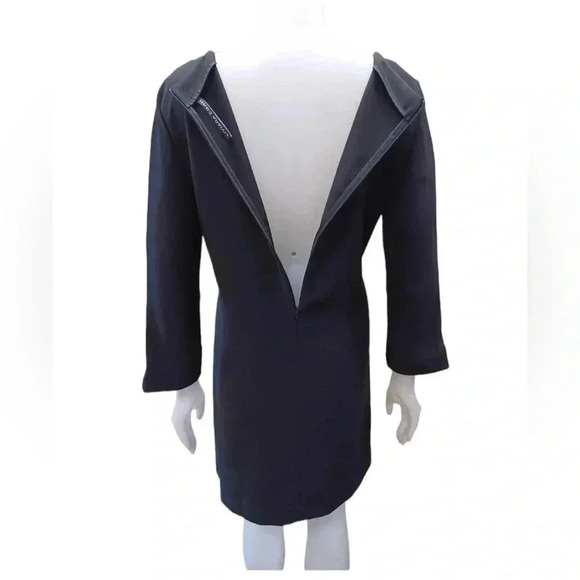 Liviana Conti Black Tan Ling Sleeve Midi Dress Size XL - Picture 4 of 13